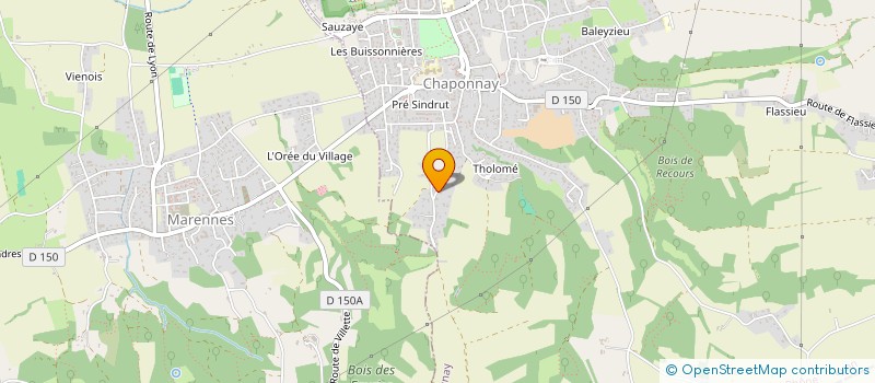 localisation de l'entreprise EFCVM  CHAPONNAY