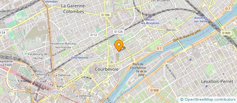 localisation de l'entreprise EFD EQUIPEMENT FRANCE DIFFUSION à COURBEVOIE