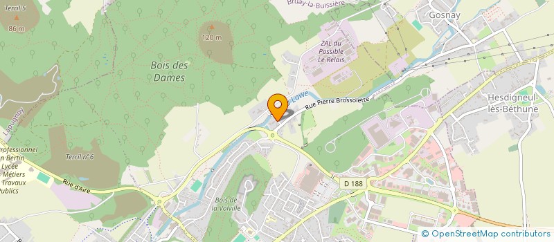 localisation de l'entreprise EFE à LA COURNEUVE