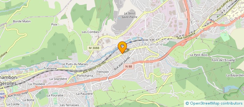 localisation de l'entreprise EFE  LA RICAMARIE