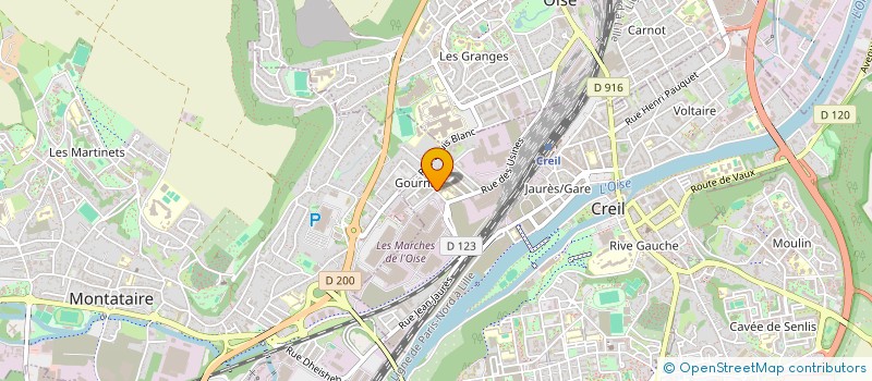 localisation de l'entreprise EFE  CREIL