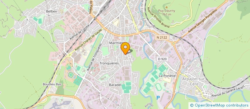 localisation de l'entreprise EFE AUTOMOBILES à AURILLAC