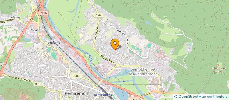 localisation de l'entreprise EFE BARDAGE à SAINT-ETIENNE-LES-REMIREMONT
