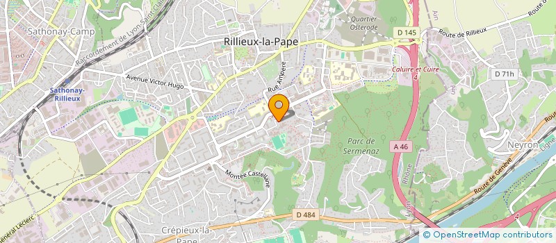 localisation de l'entreprise EFE VOYAGES  RILLIEUX-LA-PAPE