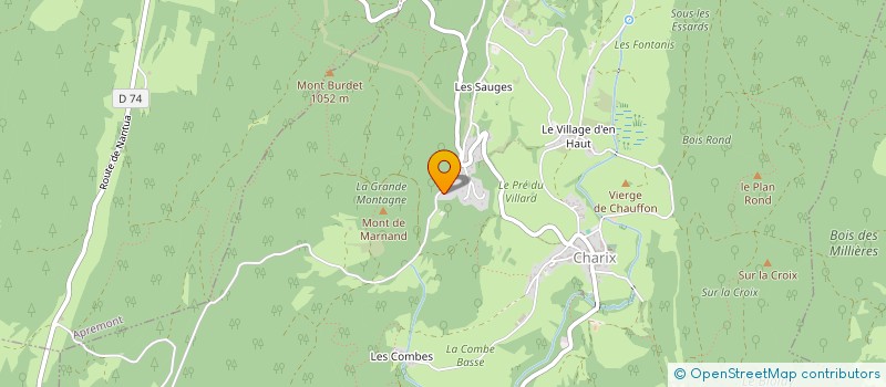 localisation de l'entreprise EFECC à CHARIX