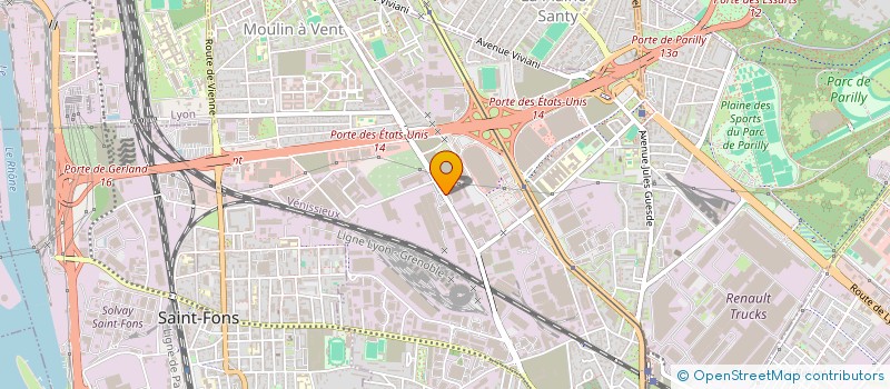 localisation de l'entreprise EFECH  VENISSIEUX