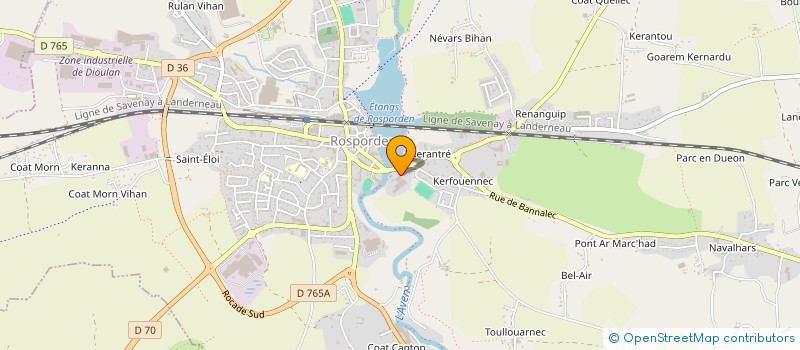 localisation de l'entreprise EFEDEK à ROSPORDEN