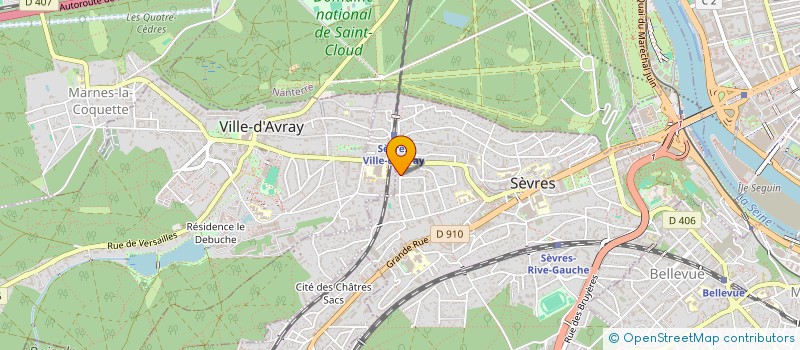 localisation de l'entreprise EFELG à SEVRES