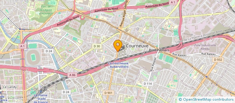 localisation de l'entreprise EFES à LA COURNEUVE