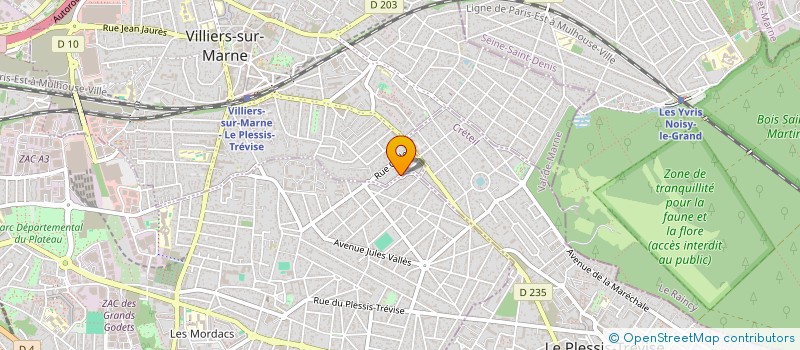 localisation de l'entreprise EFEWAOUH à VILLIERS-SUR-MARNE