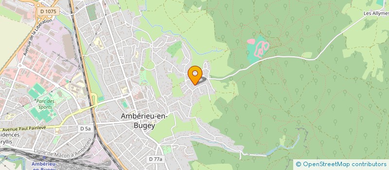 localisation de l'entreprise EFEX INVEST  AMBERIEU-EN-BUGEY