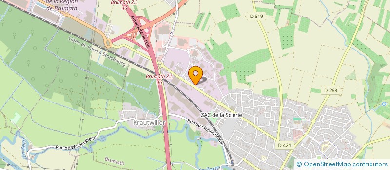 localisation de l'entreprise EFF EFF FRANCE à BRUMATH