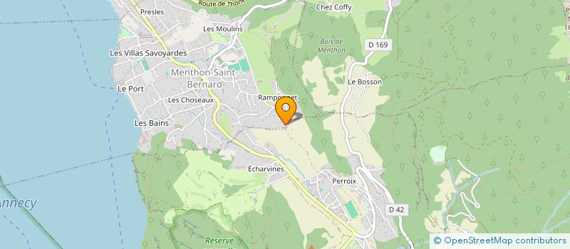 localisation de l'entreprise EFFECTIVE 3D  MENTHON-SAINT-BERNARD