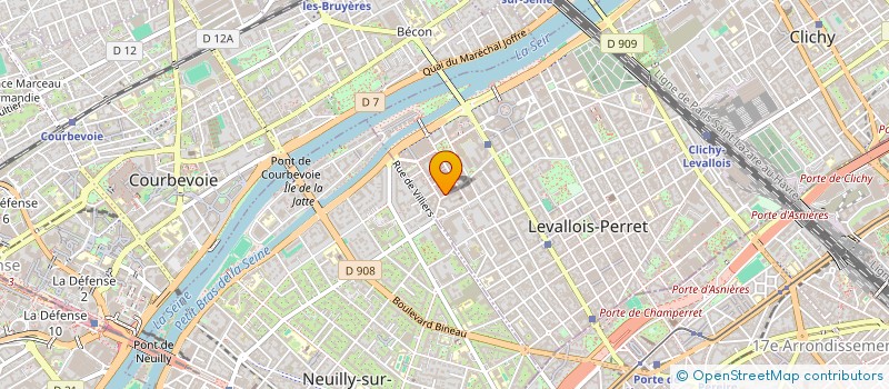 localisation de l'entreprise EFFECTUS à LEVALLOIS-PERRET