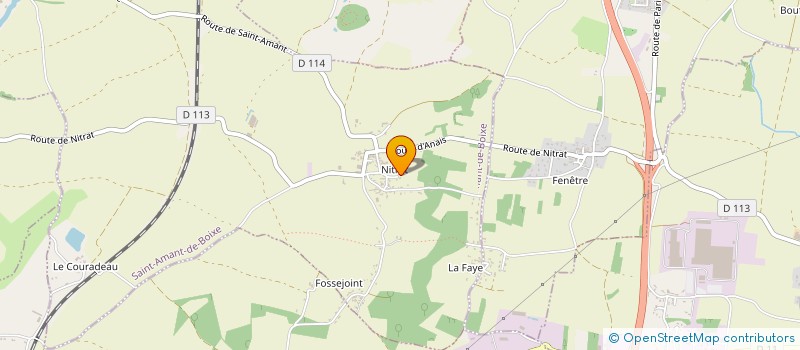 localisation de l'entreprise EFFERVESCENCE UPCYCLING  SAINT-AMANT-DE-BOIXE