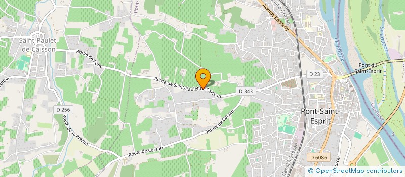 localisation de l'entreprise EFFERVESENS  PONT-SAINT-ESPRIT