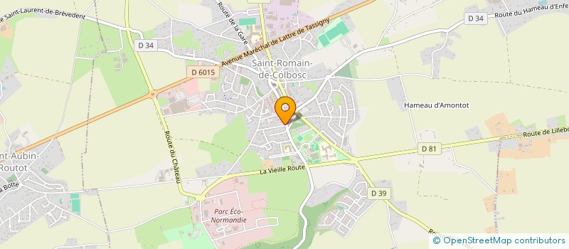 localisation de l'entreprise EFFET.BLEU.COM  SAINT-ROMAIN-DE-COLBOSC