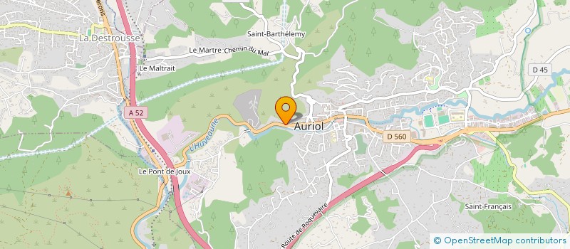 localisation de l'entreprise EFFET DE SOIE  AURIOL