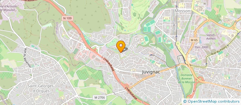 localisation de l'entreprise EFFET LATINO  JUVIGNAC