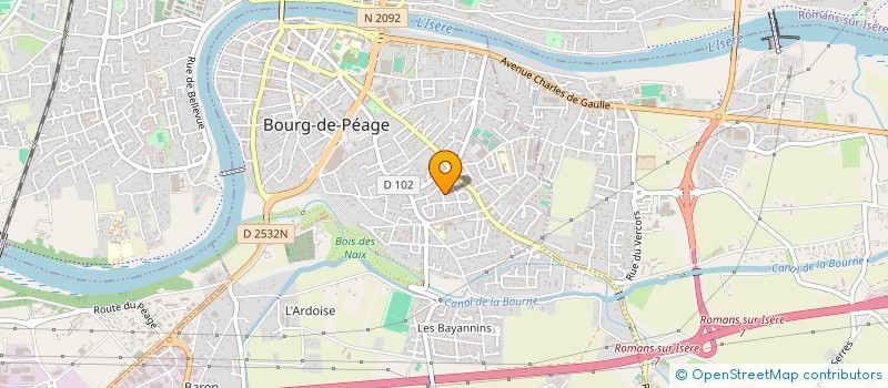 localisation de l'entreprise EFFET'MER à BOURG-DE-PEAGE