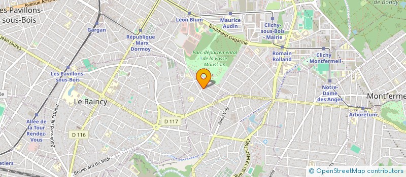localisation de l'entreprise EFFET PAPILLON à CLICHY-SOUS-BOIS