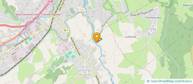 localisation de l'entreprise EFFET PASSEMENTERIES à SAINT-PAUL-EN-JAREZ