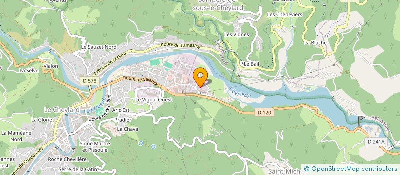 localisation de l'entreprise EFFET PAYSAGE  SAINT-MICHEL-D'AURANCE