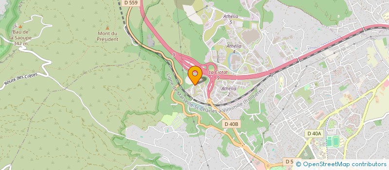 localisation de l'entreprise EFFET PILATES  LA CIOTAT