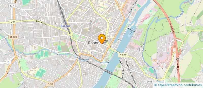 localisation de l'entreprise EFFET PRINT  ROANNE