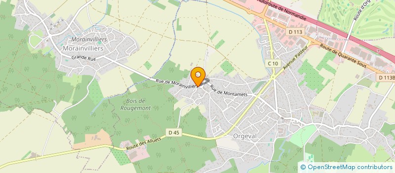 localisation de l'entreprise EFFETS DE FLEURS à ORGEVAL