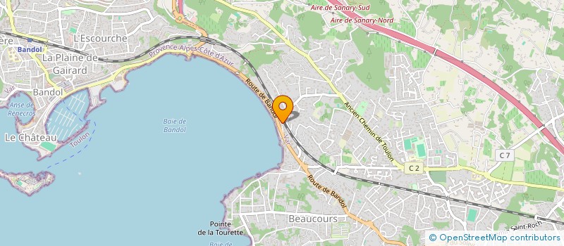 localisation de l'entreprise EFFETS MATIERES à SANARY-SUR-MER