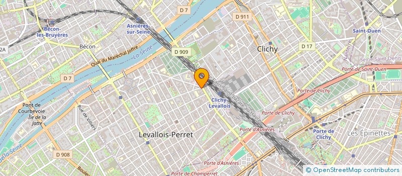 localisation de l'entreprise EFFETS PAPILLON à LEVALLOIS-PERRET
