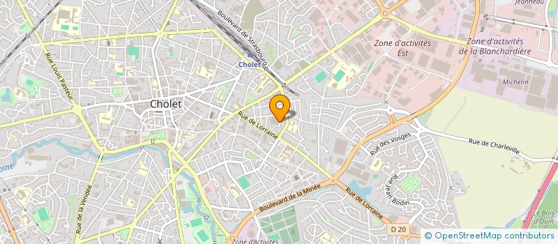 localisation de l'entreprise EFFETTO à CHOLET