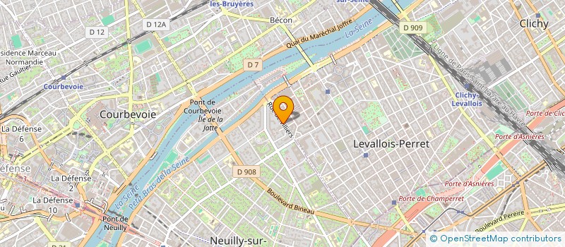 localisation de l'entreprise EFFEUILLAGE, LA REVUE QUI MET LES MEDIAS A NU à NEUILLY-SUR-SEINE