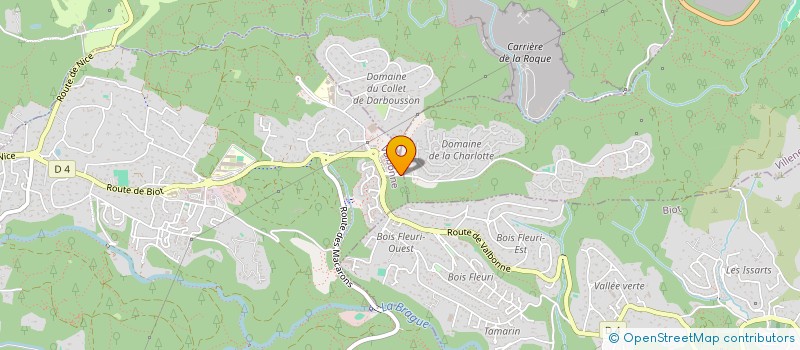 localisation de l'entreprise EFFEXIM à VALBONNE