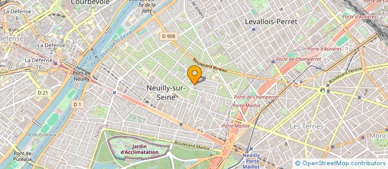 localisation de l'entreprise EFFGIE à NEUILLY-SUR-SEINE