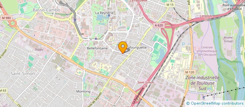 localisation de l'entreprise EFFI BAT  TOULOUSE