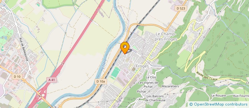 localisation de l'entreprise EFFI.COM  FROGES