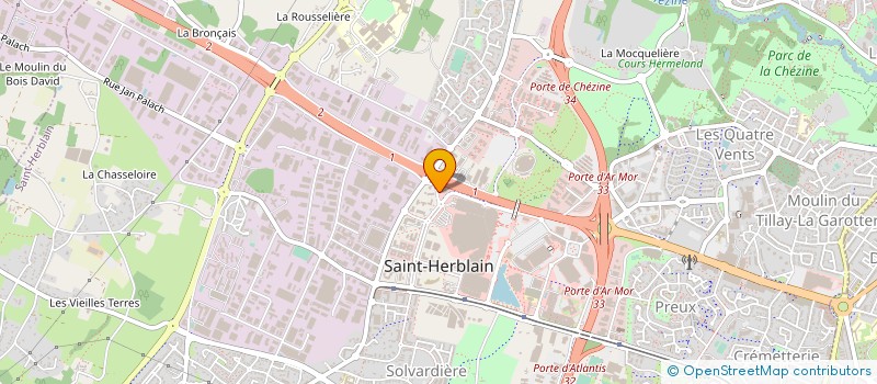 localisation de l'entreprise EFFI'CONNECT à SAINT-HERBLAIN