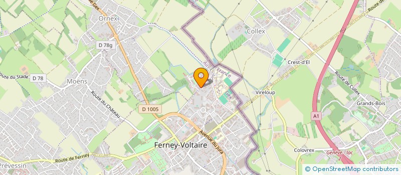 localisation de l'entreprise EFFI DM  ORNEX