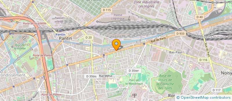 localisation de l'entreprise EFFI EST à PANTIN