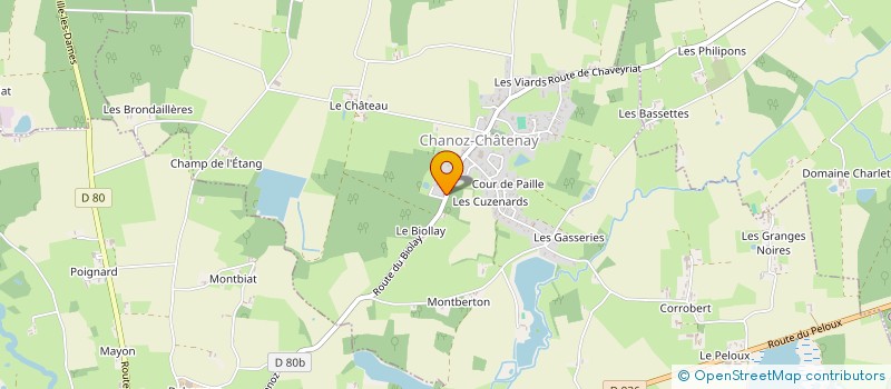 localisation de l'entreprise EFFI INVEST à CHANOZ-CHATENAY