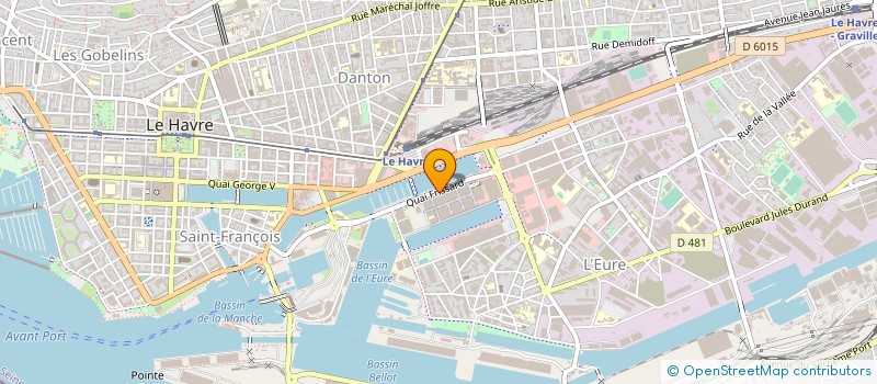 localisation de l'entreprise EFFIA LE HAVRE  LE HAVRE