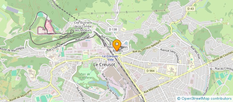 localisation de l'entreprise EFFIC'AS à LE CREUSOT