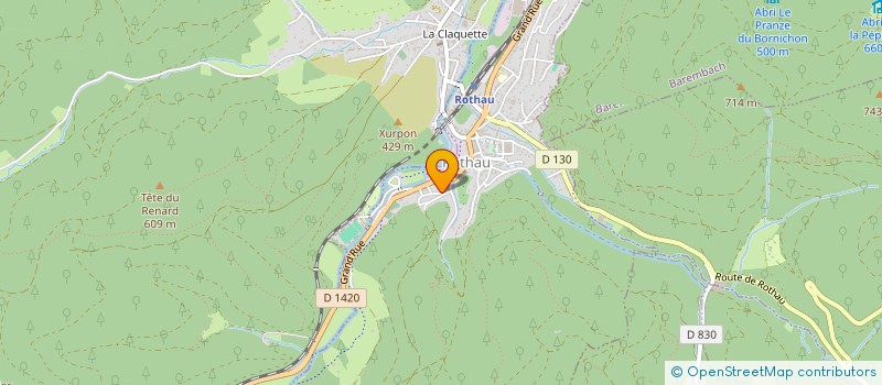 localisation de l'entreprise EFFICA.C.D.  ROTHAU