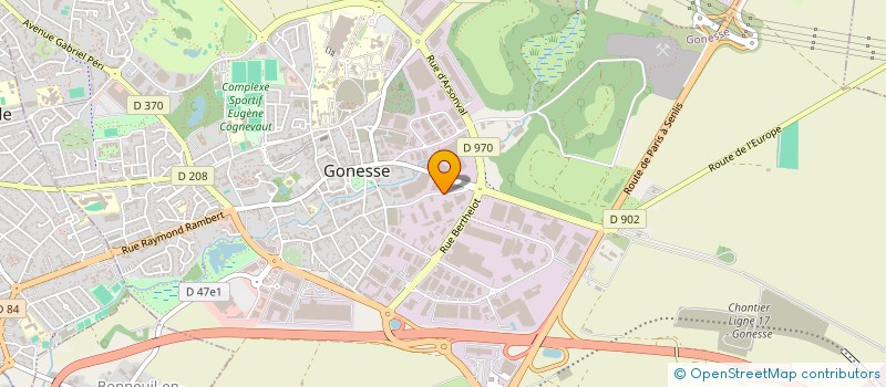 localisation de l'entreprise EFFICACE ELEC à GONESSE