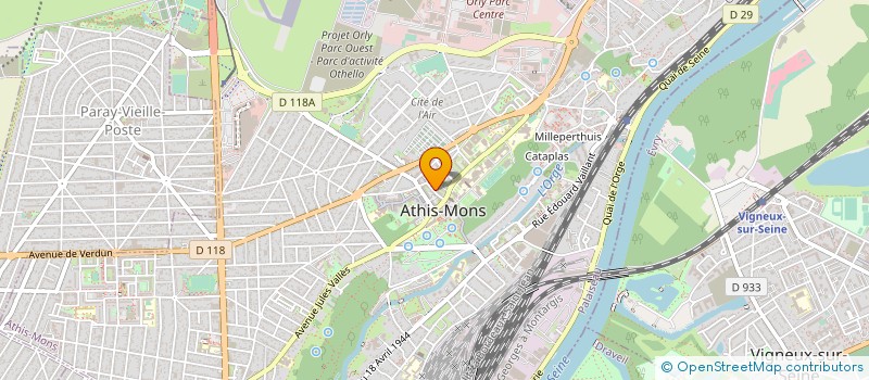 localisation de l'entreprise EFFICACE TECH & BAT à ATHIS-MONS