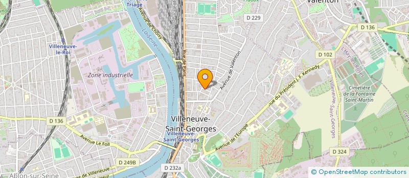 localisation de l'entreprise EFFICACE TRANSPORT à VILLENEUVE-SAINT-GEORGES