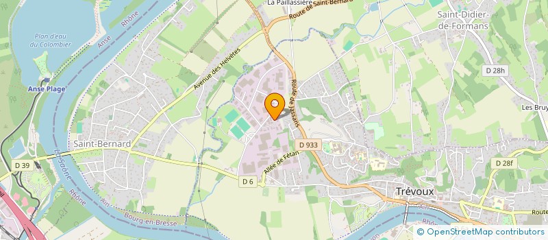 localisation de l'entreprise EFFICACITE ET BATIMENT à TREVOUX