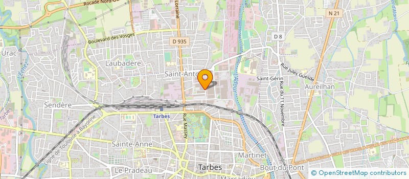 localisation de l'entreprise EFFICASS CONSTRUCTION  TARBES